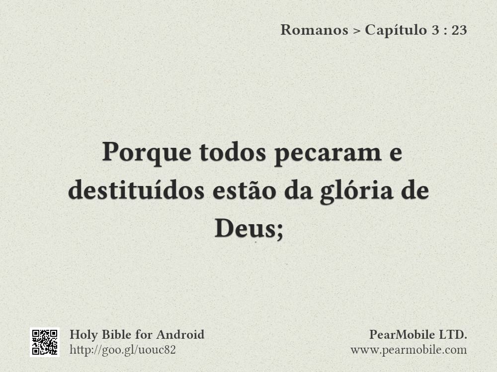 Romanos, Capítulo 3:23